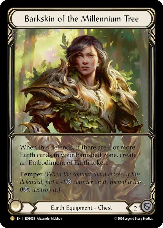 Barkskin of the Millennium Tree (Extended Art) [ROS028] (Rosetta)  Cold Foil