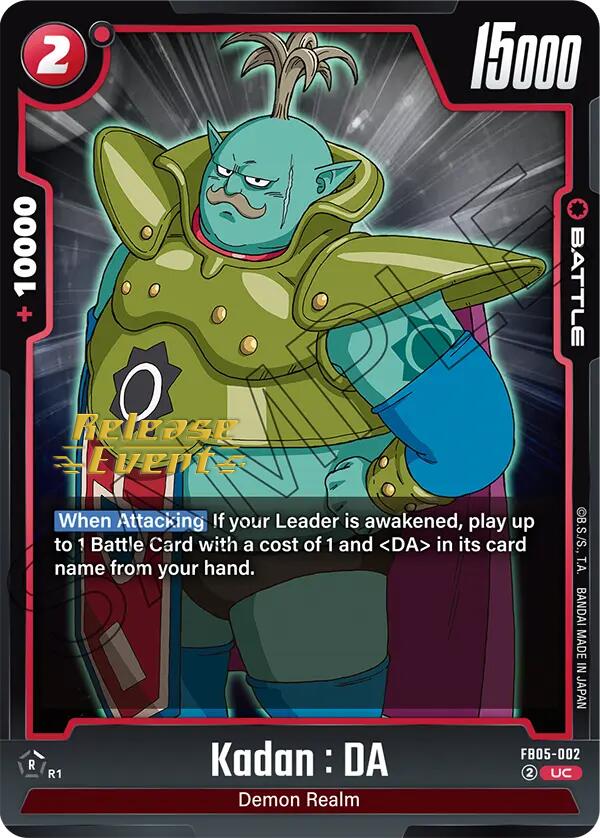 Kadan : DA [New Adventure Release Event Cards]