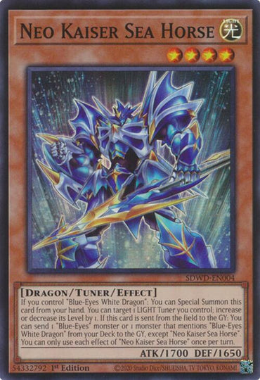 Neo Kaiser Sea Horse [SDWD-EN004] Super Rare