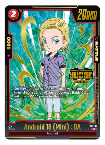 Android 18 (Mini) : DA (Judge Pack 03 - Event Judge) [Fusion World Promotion Cards]