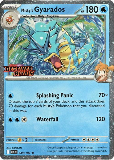 Misty's Gyarados (049/182) (Destined Rivals Stamp) [Scarlet & Violet: Destined Rivals]