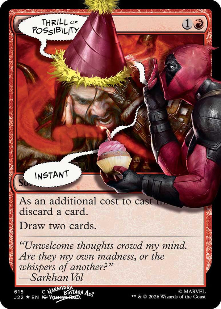 Thrill of Possibility (615) (Pool Party Foil) [Secret Lair Drop Series]