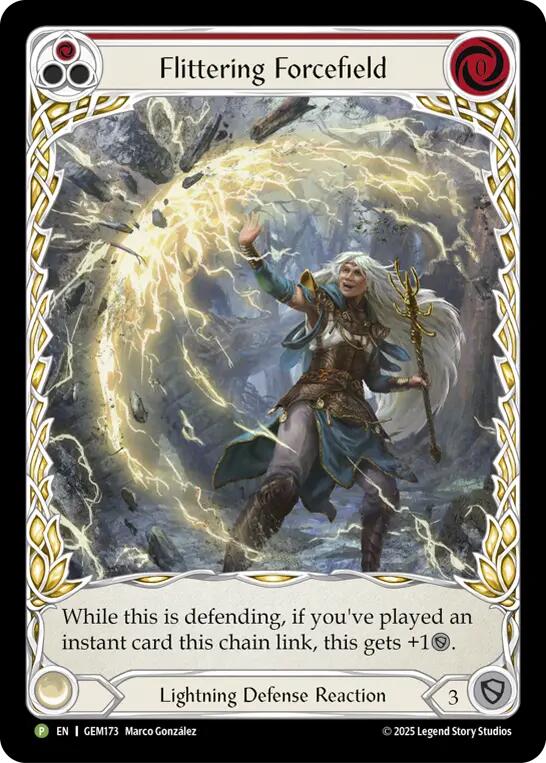 Flittering Forcefield (Red) [GEM173] (GEM Pack 5)