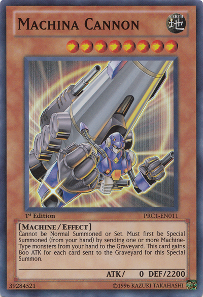 machina cards yugioh Machina Cannon [PRC1-EN011] Super Rare