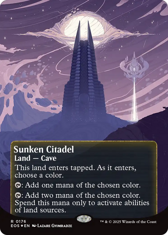 Sunken Citadel (0176) (Borderless) (Galaxy Foil) [Edge of Eternities: Stellar Sights]