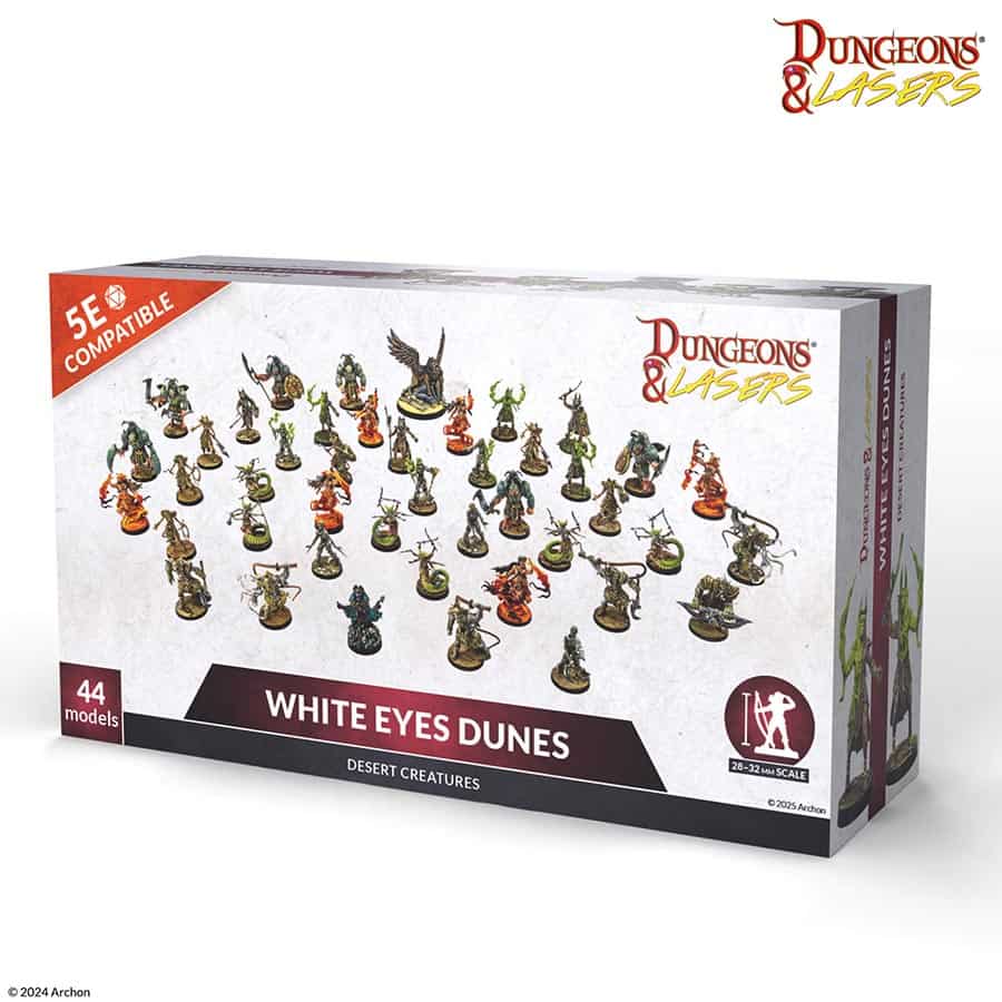 DUNGEONS AND LASERS: WHITE EYES DUNES: DESERT CREATURES (MINIATURES)